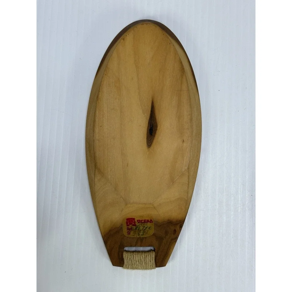 Vintage Teak Wood Snack Trays Set of 4 Atomic MCM‎ Original Label